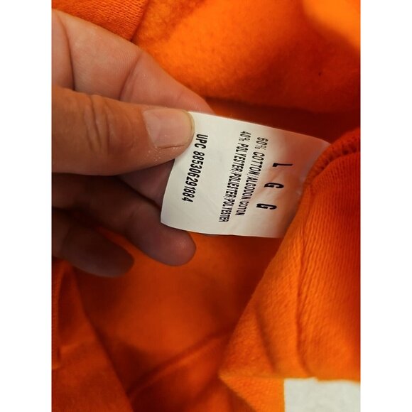 Fruit Of The Loom Hoodie Denver Broncos Manning 18 Oarnge NFL Football SZ L - Picture 5 of 6